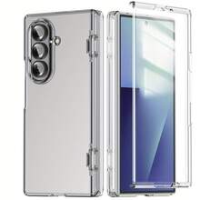 Case Designed For Samsung Galaxy Z Fold 7, With Built-In Screen Protector And Full Hard PC Cover For Greater Shock Resistance. - 透明的 - 查看 1