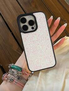 1件装奢华闪亮钻石皮革手机壳，兼容 16e 17 16 15 14 13 12 11 Pro Max Plus X XS XR 7 8 三星Galaxy S21 S22 S23 S24 Plus S25 Ultra A15 A16 A55 A53 - 白色 - 查看 5