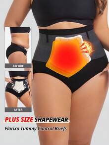 FLARIXA Sous-vêtements de sport sculptants à taille haute sans couture pour femmes grandes tailles, améliorent les performances d'entraînement, contrôle du ventre, soulèvement des fesses, soutien de la taille, ceinture non roulante, lingerie galbante - Noir - Voir 3