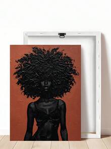 1pc Portrait, Art, Afrocentric Wall Art, African American Art, Festival Gift,Suitable For Bedroom,Living Room,Kitchen,Wall Arts,Wall Decor,Home Decor,Room Decor, Canvas Wall Art, Posters, Wall Art With Frame, Optional Frame ﻿ ﻿ - 1PCS - View 15