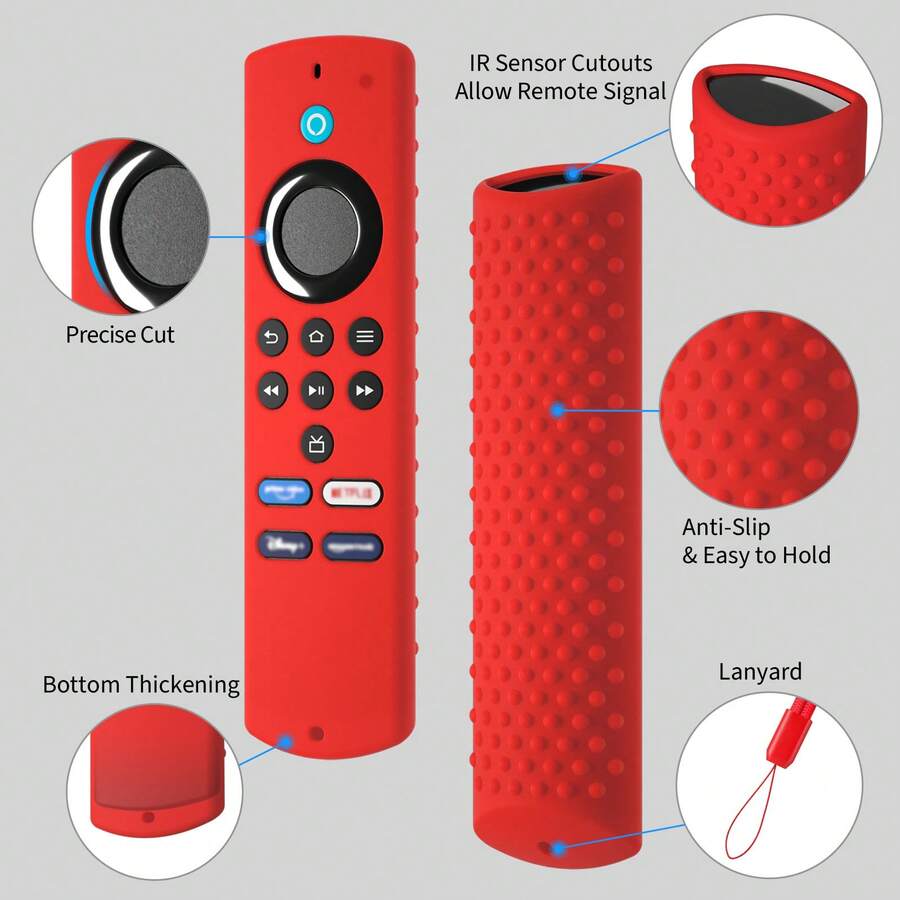 Casing Pelindung Remote Control Silikon Baru 2025 untuk Fire TV Stick Lite Model 2021/2020, Anti-Selip Anti-Jatuh, Cocok untuk Penggunaan di Rumah, Tersedia Berbagai Warna - Beraneka warna - View 1