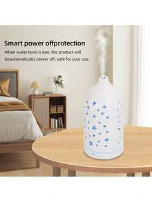 Send 3 oils,Star Hollow Design Oil Diffuser 7 Changing LED Lights, Ultra Quiet & Auto Shutdown for Safety - Mist - Ver 6