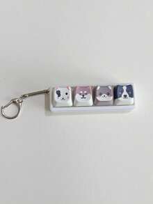 1Pc Cute Pet Dog-Themed Stress-Relieving Keychain. A Cute Stress-Relieving Gadget That Can Be Easily Detached As A Decorative Accessory. A Great Gift For Friends. - Multicolor - View 13