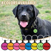 1pc Customized Silicone Round Pet Dog Tag, With Personalized Name Engraving And Privacy Protection QR Code Contact Information, Trackable Location For Pets, Multi-Functional Use, Suitable As A Gift For Dog Lovers And Owners - Multicolor - View 9