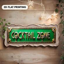 Flat Sign With London Logo And England Flag Decorative Border, Eye-Catching Wall Decor For Bar, Living Room, Restaurant, Hotel And Event Space (Random Style) - A - View 7