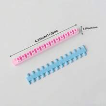 Edge Pattern Polymer Clay Cutters, Decorative Edge Mold For Handmade Zigzag & Stitched Pattern Earring, Ideal For Textured & Boho Vibe Jewelry Crafting - Pink - View 15