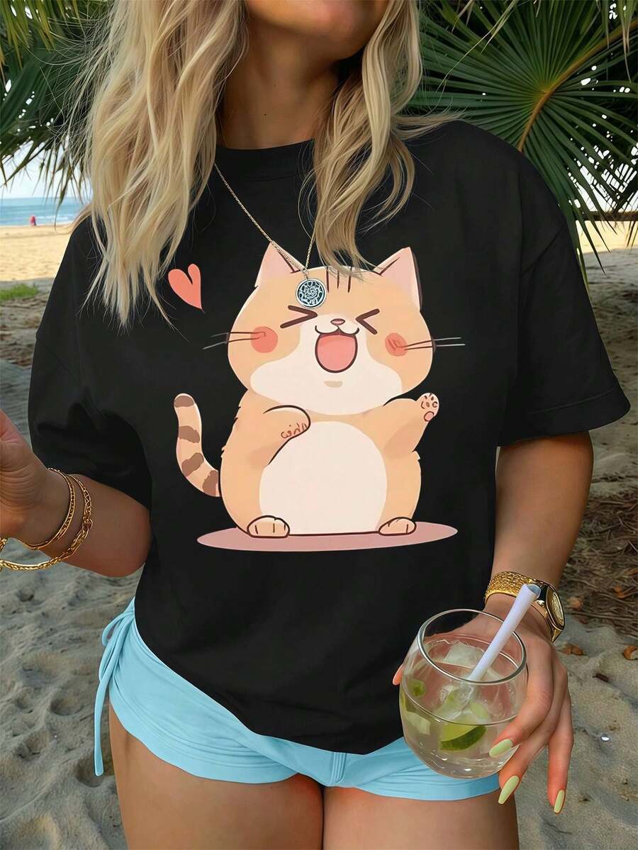 Women T-Shirts - Black - View 1