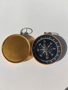 1pc Outdoor Compass, Unisex, Suitable For Camping, Hiking, Mountaineering, Fishing, Quick Direction Identification, Prevent Getting Lost, Essential Camping Tool, Mini Pocket Navigation Device, Camping Gear - Multicolor - View 3