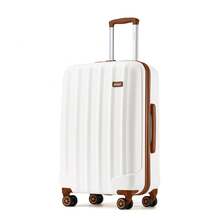 Cabin Luggage Carry On Suitcase 19 24 28 Inch ABS Hardshell TSA Lock 360 Spinner Wheels Lightweight 3 Piece Set Hand Check In Travel Unisex Sizes - Milky - View 15