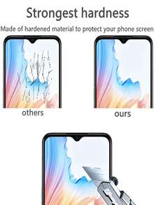 2pcs Screen Protector Film , High Definition High Hardness Tempered Glass Screen Protector, Support Fingerprint Unlock, Scratch-Resistant, Waterproof, Durable, Easy Installation Bubble-Free, Compatible With Phone Cases, Smartphone Accessories For - Clear - View 3