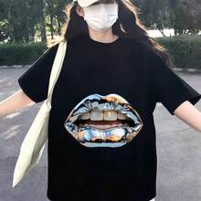 Women T-Shirts - Black - View 8
