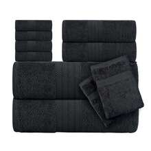 Luxury 8 PIECES TOWEL BALE SETS 2 BATH  2 HAND   4 FACE TOWEL SET 2 GLOVES FREE - Denim - View 5