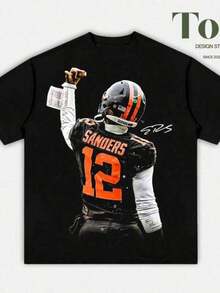 Anime-t-shirt för män, passar alla årstider, Benito, skjorta, alla hjärtans dag-presenter till pojkvän, Gras, SHEDEUR _LEGENDARY_ skjorta för vuxna och ungdomar, Shedeur Sanders-skjorta, grafiska t-shirts #   Brownns Merch, Yout Regular Fit, vardagskläder, högkvalitativa vintage-skjortor för herrgåvor, alla hjärtans dag-presenter, St Patrick's Day-presenter, damgåvor, herrgåvor, pojkvärgåvor, flickvärgåvor - Svart - Visa 7