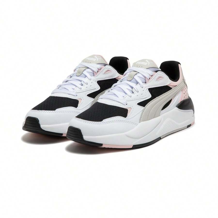 Puma Giày thể thao nữ mùa xuân/hè thoáng khí, chất liệu lưới, kiểu dáng đế dày, phong cách retro. - Đen - Xám nhạt - Trắng - Hồng - Xem 1