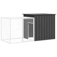 Cage à lapin  en acier galvanisé anthracite 200x91x100 cm - Anthracite - Voir 2
