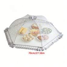 1 buah Penutup Makanan Dapur Lipat - Penutup Meja Lipat Bernapas Cocok Untuk Penggunaan di Rumah, Desain Jaring Bermotif, Sempurna Untuk Pesta Luar Ruangan, Piknik, Barbekyu, dan Berkemah, Aksesori Penyimpanan Dapur - MultiWarna - View 11