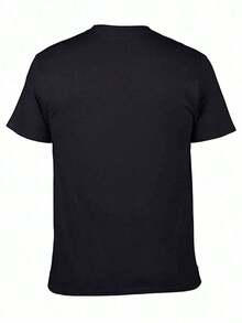2026 New Men's T-Shirts, Lightweight Summer Men's Shirts, Men's Summer Short Sleeve T-Shirt, Versatile Style, Loose Fit, Weight 180 Grams, 1 Piece - 黑色 - 查看 2