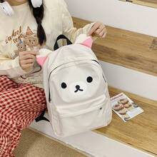 San-X Cute Bear Rilakkumas Large Capacity Fashion Student Backpack Shoulder Bag Gift - Multicolor - View 9