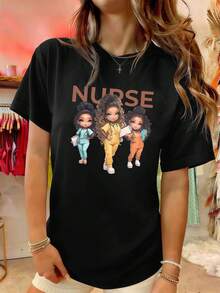 Women T-Shirts - Black - View 1