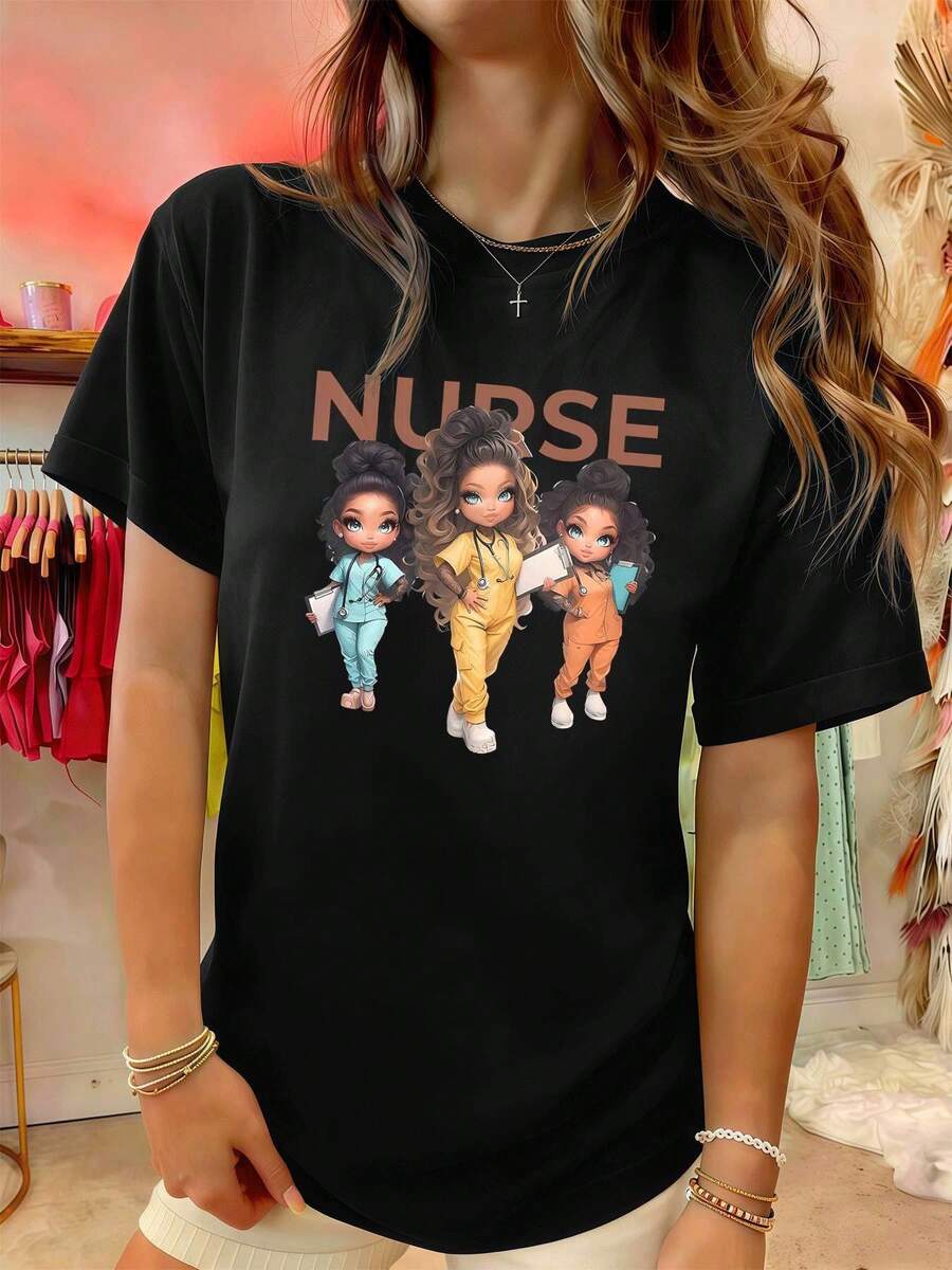 Women T-Shirts - Black - View 1