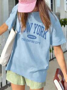 Women T-Shirts - Baby Blue 2 - View 6