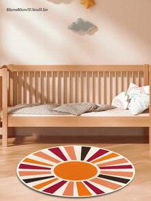 1pc High-Quality Velvet Baby Room Decor Carpet, Children's Area Rug, Soft Playroom Mat, Machine Washable, Multiple Sizes Available, Sports Themed Decorative Carpet - Multicolor - View 5