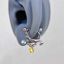 1 Pcs Excalibur Demon Sword Ear Studs, Surgical Steel Wing Helix Conch Ear Piercing Jewelry, Anti-Allergic Cartilage Earring - HY-909 - 查看 7