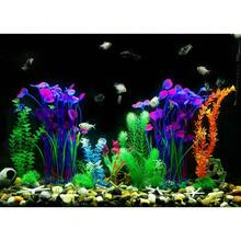 2件裝魚缸裝飾大型塑膠植物,水族箱人造植物裝飾飾品適用於所有魚類-16英吋 - A - 查看 4