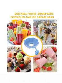 1/2Pcs Anti-Drip Popsicle Holder, Multifunctional Ice Cream Stand Tray For Summer Home Use - Multicolor - View 3