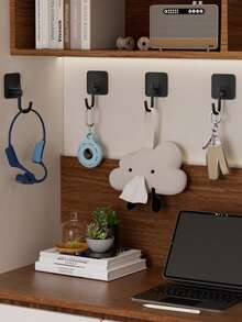 Kitchen Utensil Hooks, No Drill Heavy Duty Pastel Hooks For Hanging Spoons, Pans & Kitchenware,No Damage To Walls, Easy Installation, Ideal For Kitchen, Pantry & Small Spaces, Keeps Your Cooking Tools Organized & Accessible. - Multicolor - View 5