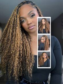 Y WIGS #4/30 Water Deep Wave Human Crochet Hair For Miracle Knots 18 Inch 55g Feather Crochet Human Hair For Boho Braids Lightweight 100% Human Hair Extensions For Back To School, Halloween, Holiday, Vacation, Daily, Sports - S4/30 - View 10