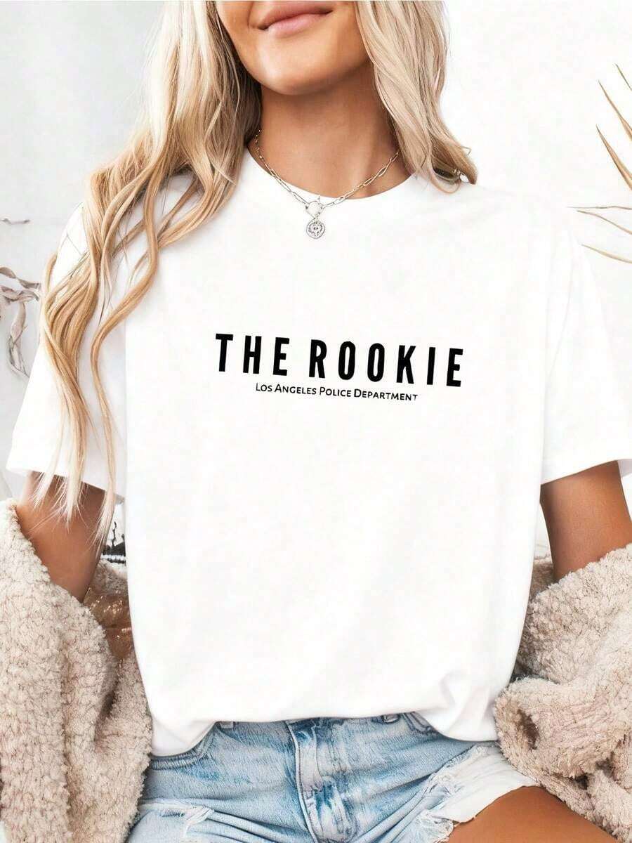Camiseta Casual para Maestros con el Alfabeto de 26 Letras y Animales, Alfabeto ShirFashion - Blanco - Ver 1