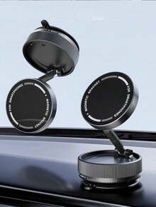 2026 New Adjustable Foldable Large Suction Cup Magnetic Car Phone Holder, N52 Strong Magnet, 360° Rotation, Dashboard Vacuum Suction Cup Mount, Suitable For Bathroom Tiles, Glass Surfaces, ABS Material, Round, Fashionable Design | Father's Day - Multicolor - View 10