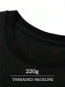 Men's Urban Clothing, Official Double-Sided Print, 220g 100% Cotton, Crew Neck, Short Sleeve, Printed T-Shirt, Plus Size, For Men's Summer Outfits, Printed T-Shirts For Women - 白色 - 查看 11