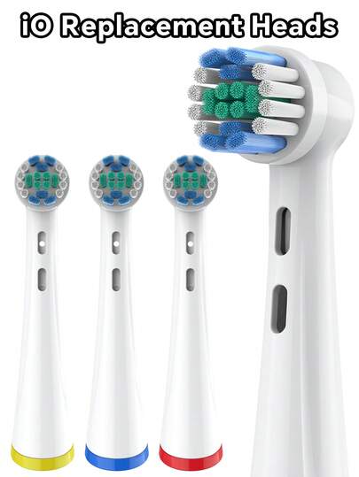 4 paquetes de cabezales de repuesto compatibles con cepillos de dientes eléctricos OralB IO, cabezales de cepillo de dientes profesionales compatibles con cepillos de dientes eléctricos Oralb IO (2/3/4/5/6/7/7G/8/9/10)