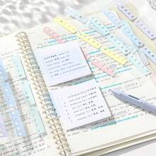18入/包 自黏式圓孔裝訂鉤 - 適用於DIY筆記本、日記本和相片卡收納盒散頁收納標籤，聚酯纖維材質，耐用收納材料 - 均碼 - 查看 6