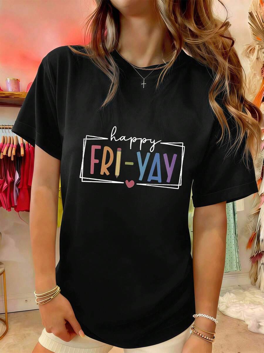 Women T-Shirts - Black - View 1
