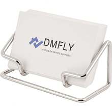 Business Card Holder Desk, Metal Cute Card Display Stand, Compatible With Various Countertops, Horizontal Black - Rose Gold - View 11