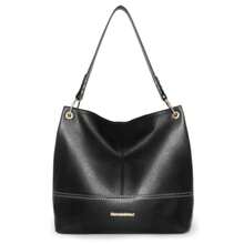 Hobo Bag For Ladies Shoulder Handbags With Back Pocket Purses, With Zipper, Purses, With Zipper - A-black - View 8
