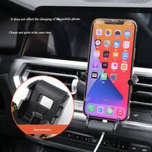 1 pieza Nuevo soporte de teléfono para coche con forma de asiento de carreras, soporte de navegación para coche con montaje de ventilación por gravedad, soporte multifuncional para teléfono de coche - Multicolor - Ver 2