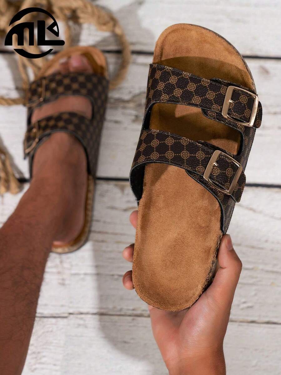Men's Comfortable Retro Open Toe Sandals - Adjustable Strap, Casual Walking Shoes - Suitable For Indoor And Outdoor Use