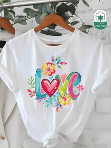 Women's T-Shirt For Spring And Summer - 白色 - 查看 7