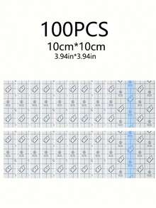 100pcs Waterproof Adhesive Bandages, Transparent Film Dressing Adhesive Bandages, Suitable For Shower, Swimming Protection And Tattoo Care - Multicolor - View 15