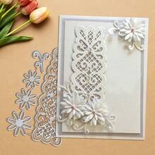1pc Flower & Lace Metal Cutting Dies, Designed For Scrapbooking, Embossing, Handmade Cards & Gift Cards - Flower (12*7.6cm) - View 6