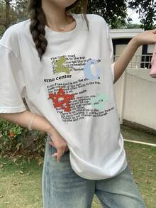 Women's T-Shirt For Spring And Summer - White - View 7