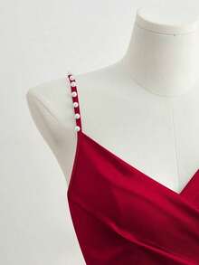 Women Midi Dresses - 紅色的 - 查看 5