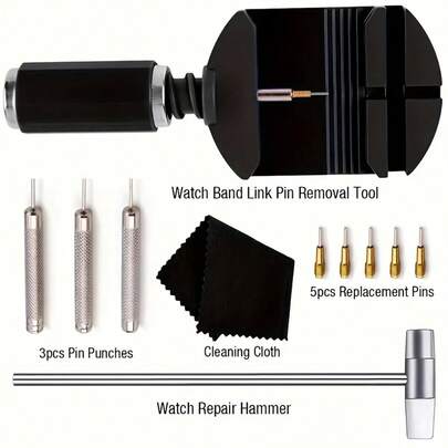 13pcs Professional Watch Back Cover Pressing Tool Kit, Watch Repair Tools Set, Suitable For Watch Back Cover Installation