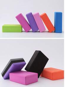 Bloque de yoga antideslizante, diseño biselado, soporte resistente, material de espuma EVA, ligero, adecuado para pilates, meditación, equilibrio, estiramiento, movimientos profundos, danza, fitness, yoga y otros deportes, un accesorio de fitness esencial. - Talla única - Ver 6