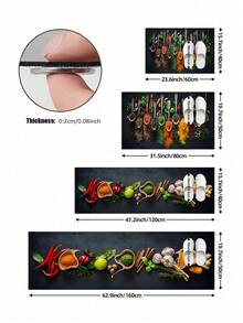 1件廚房蔬菜香料橡膠墊，矽藻土材質，吸水、防滑、防污、快速乾燥。適用於浴室、走廊、門廊、室內/室外裝飾、廚房、餐廳、小型辦公室/居家辦公室、洗衣房、家居與房間裝飾。 - 彩色 - 查看 6