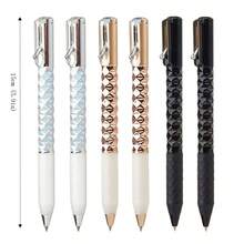 0.5mm Simple Push-Button Transformable Ballpoint Pen, Business Office Supplies, Geometric Fidget Pen, Back To School - Round - View 3